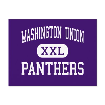 Washington Union - Panthers - High - Fresno Post Cards by customteamsportswear