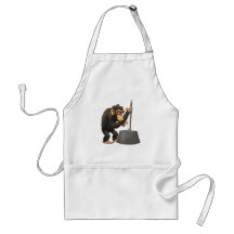 Washtub-Bass-Playin’ Chimp Apron