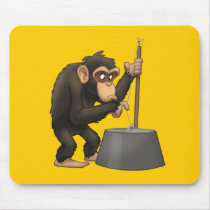 Washtub-Bass-Playin’ Chimp Mousepad