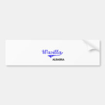 Wasilla Alaska City Classic Bumper Stickers