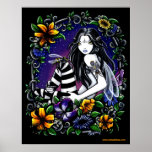 Wasp Fae Gothic Flower Fairy posters