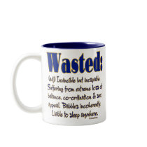 Wasted Definition Coffee Mugs