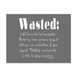 Wasted Definition postcards
