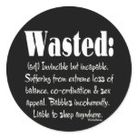 Wasted Definition stickers