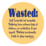 Wasted Definition stickers