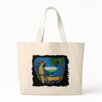 Wastin Away Parrots Tote Bags