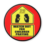 Watch Out for Children Praying magnets