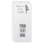 Watch Out For The Poison Retro Waitress - Colour rack cards