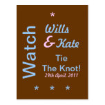 Watch Wills And Kate Tie The Knot Postcard