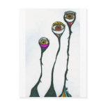Watchful Eyes, who is watching you? Surrealistic Postcard