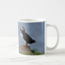 Watchful Puffin Coffee Mugs