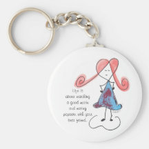 Watching a good movie and eating popcorn key chain