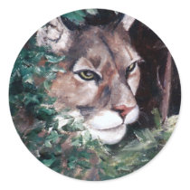 Watching Cougar Sticker