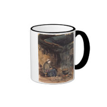 Watching the pot boil - a cottage interior mugs