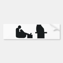 watching tv bumper stickers