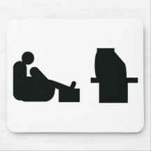 watching tv mouse pad