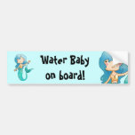 Water Baby on Board Bumper Sticker