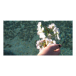 Water Blossoms Photo Card Template