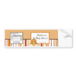 Water Bottle Label Autumn Fall Pumpkin Baby bumper stickers