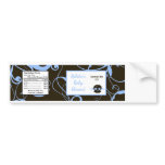 Water Bottle Label Boy Blue Punk Rock Skull Flame bumper stickers
