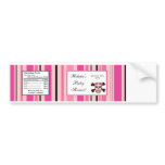 Water Bottle Label Girly Girl Pink Punk Rock Skull bumper stickers