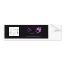 Water Bottle Label Mis XV Purple Morado