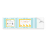 Water Bottle Rubber Ducky Bubbles bumper stickers