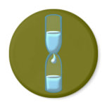 Water clock refrigerator magnets