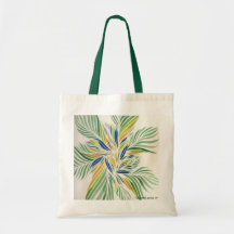 Water Colour Flowers No1 Tote Bags