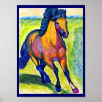 Water Colour Horse Painting