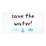 Water Conservation design! photo cards