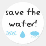 Water Conservation design! Round Sticker