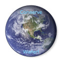 Water Conservation Eco Earth Magnet