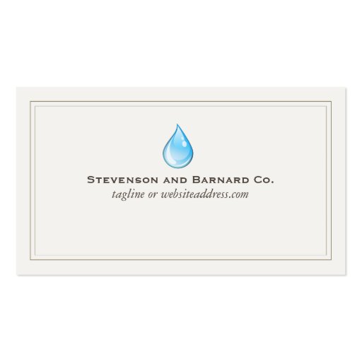 Water Drop Business Card