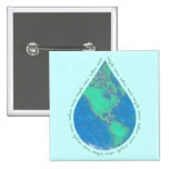 Water Drop Earth Button