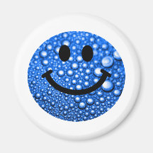 Water droplets smiley magnets
