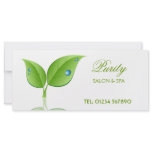 Water Drops and Leaf Rack Card rack cards
