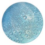 Water Drops Aqua plate