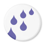water drops refrigerator magnets