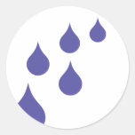 water drops round stickers