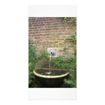 Water fountain custom photo card