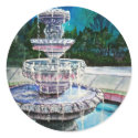 water fountain modern art acrylic painting stickers