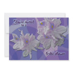 Water Hyacinth Bridal Shower Invitation