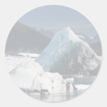 Water & Ice Round Stickers