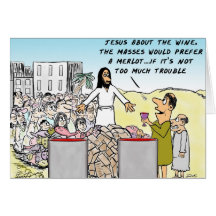 Water Into Wine Greeting Card