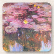 Water Lilies 3 Beverage Coasters