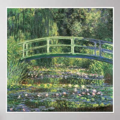 Water Lilies and Japanese Bridge, 1899 Posters