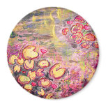 water lilies blooming refrigerator magnets