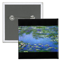 Water Lilies by Claude Monet Pinback Button