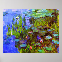 Water Lilies by Claude Monet Posters